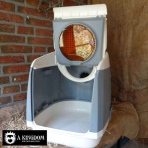 Een koninklijk katten toilet