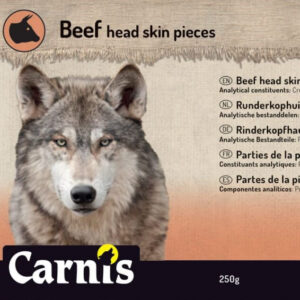 Stevige snack voor Hond Carnis gedroogde Runderkophuid