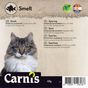 Snack voor Hond Kat Carnis gedroogde Spiering