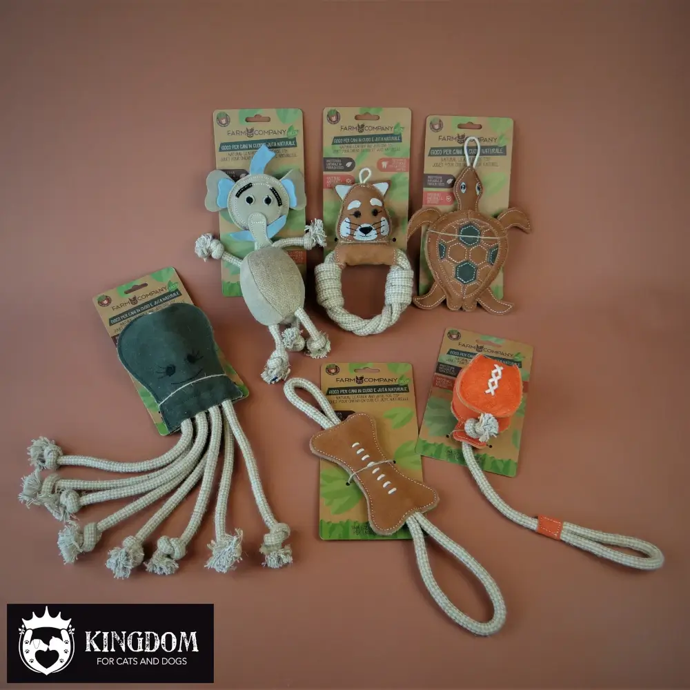 Jute & Leather dog toys