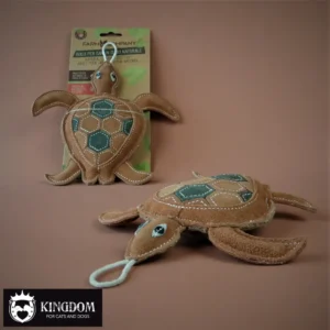 Hondenspeeltje Jute & Leer schildpad.