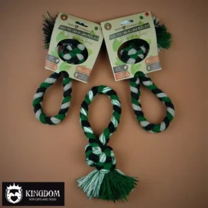 Honden trektouw in lus.