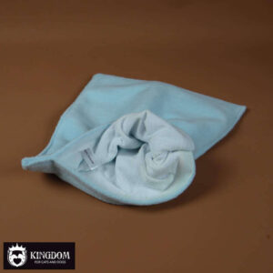 lichtblauwe beschermhoes van 30×35 cm. voor de Mobiele/draagbare warmtemat.