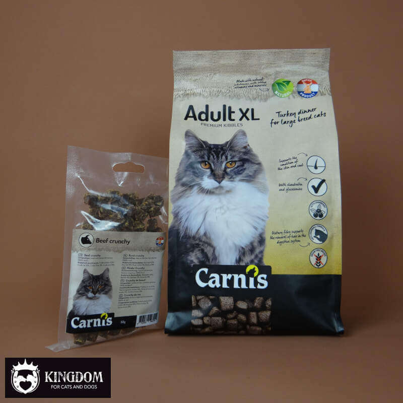 To Good To Waste Carnis Kattenvoer pakket met Kalkoen XL brok + snoepjes van Rund.