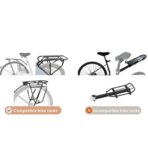 Overzicht van compatibele en niet-compatibele fietsendragers voor de FikaGO fietsconnector