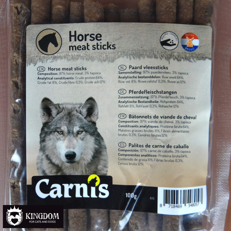 Carnis Vleessticks Paard 100g.