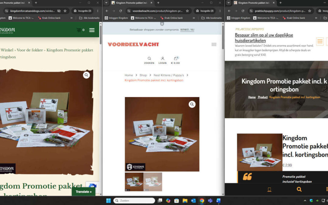 Waarschuwing, Kingdom’s producten op nepwebshops gevonden